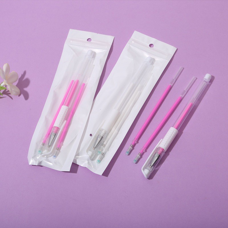 Kit 3 Pcs Caneta Em Gel Branco/Rosa Para Marcação De Designer De Sobrancelhas em Oferta na Shopee