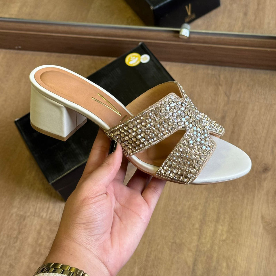 Sandália Salto Vizzano Tiras Brilhante 6291.1196 em Oferta na Shopee