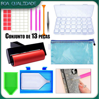 Kit de ferramentas para pintura com diamantes 5D: selecionador de diamantes, prensa de diamantes