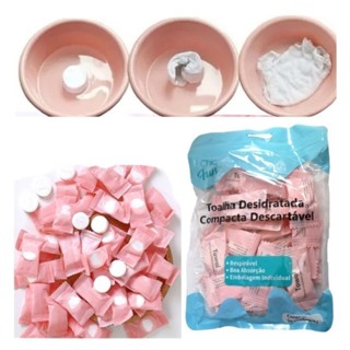 Toalha Desidratada Descartavel 50 unidades-GUI ANA em Oferta na Shopee