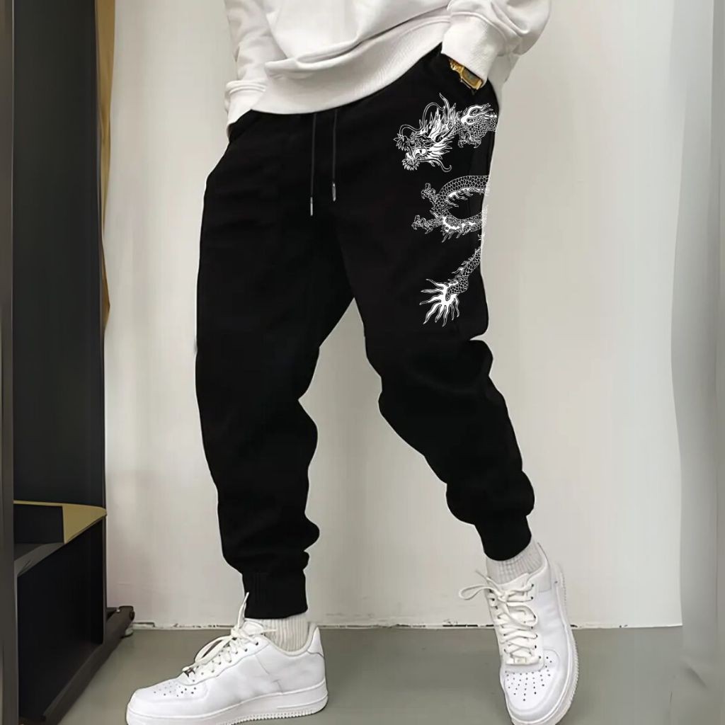 Calça Moletom Flanelado Moda Masculina Casual Inverno Estilo Jogger Streetwear Confortável