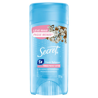 DESODORANTE EM GEL SECRET COTTON POWDER PROTECT 73G em Oferta na Shopee