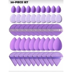 Kit 50 Esponjas para Maquiagem 5 Modelos Multifuncional 025-043
