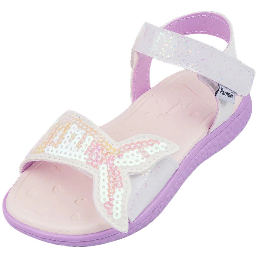 Sandalia Infantil Menina Conforto Estilo Sereia Bia Pampili
