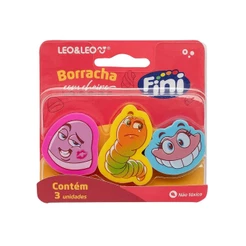 Mini Borracha com Aroma Fini - Blister com 3 unidades Leo&Leo Leonora - 10347