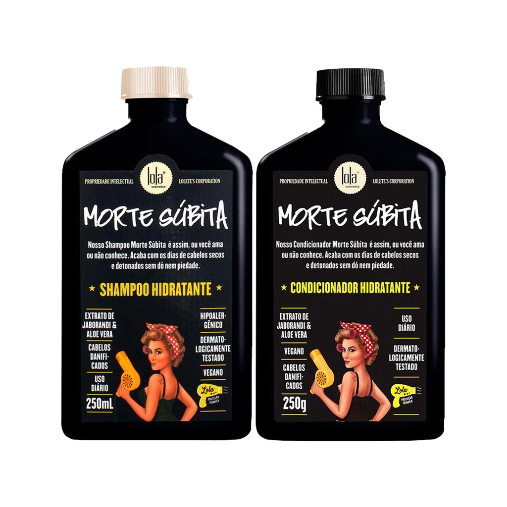 Kit Lola Hidratação Morte Súbita Shampoo Hidratante 250ml + Condicionador Hidratante 250ml em Oferta na Shopee