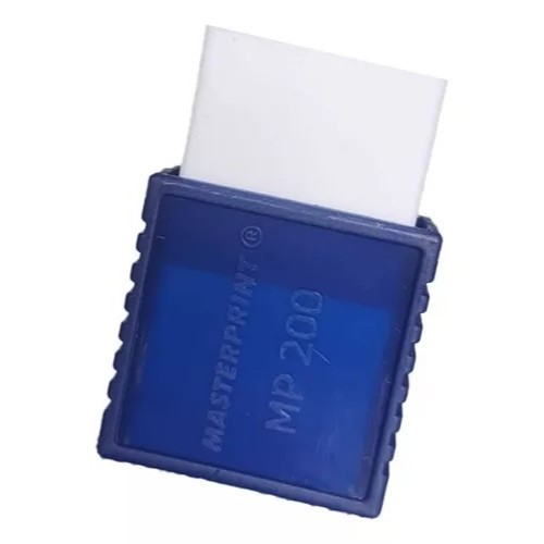 Borracha Escolar MP200 com Capa Plastica Azul - Masterprint em Oferta na Shopee