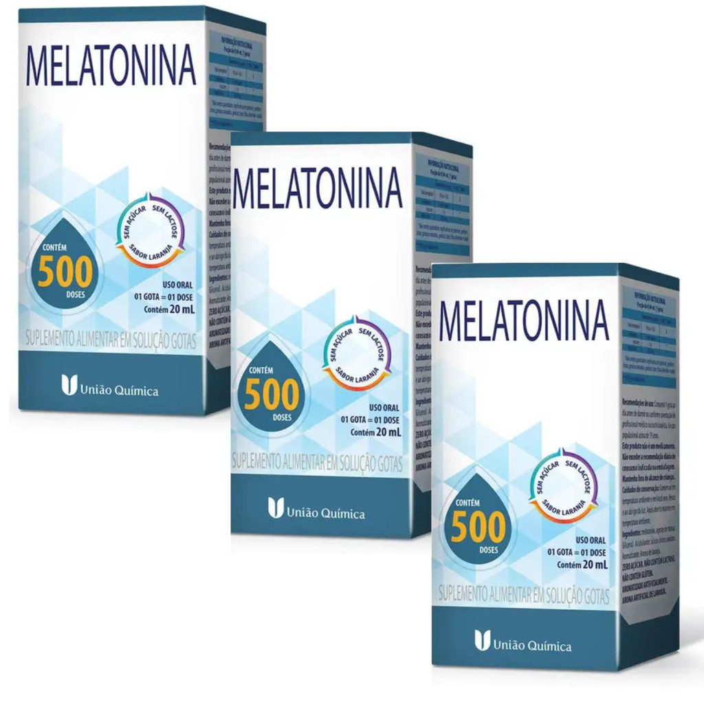 Kit 3 und Melatonina União Química 20ml em Oferta na Shopee