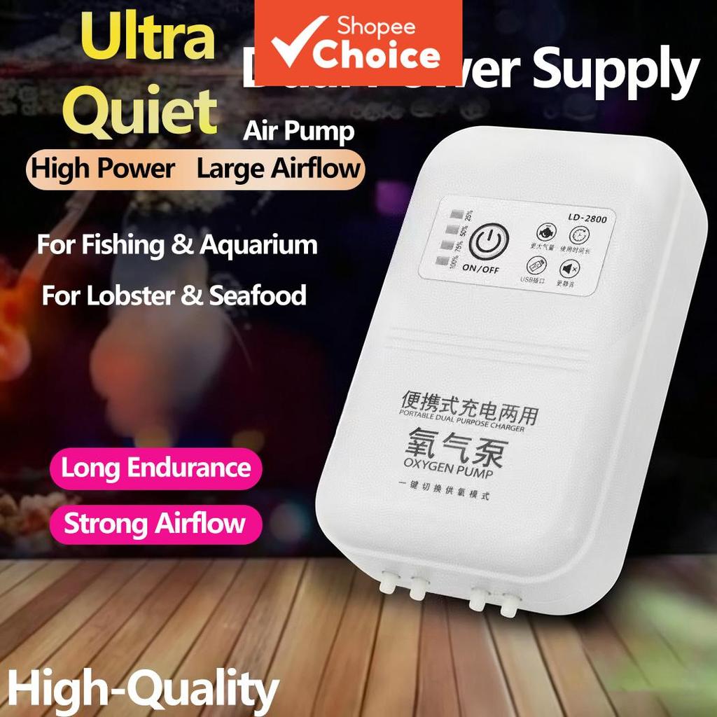 Oxigenador, aerador para aquicultura de peixes, pequeno aerador, grande volume de ar, equipamento para aquário de longa