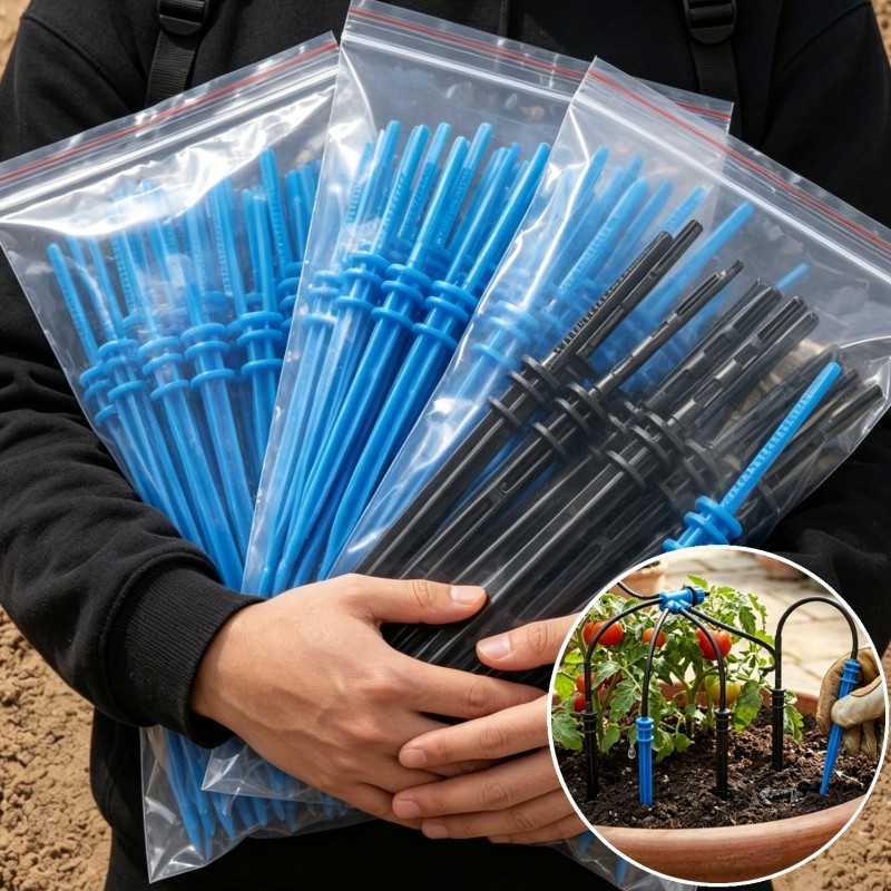 Cabeça De Gotejamento Reto De Irrigação De 100-20 Unidades-Conta-Gotas-Por Automático-Dispositivos De Rega De Jardim-Got