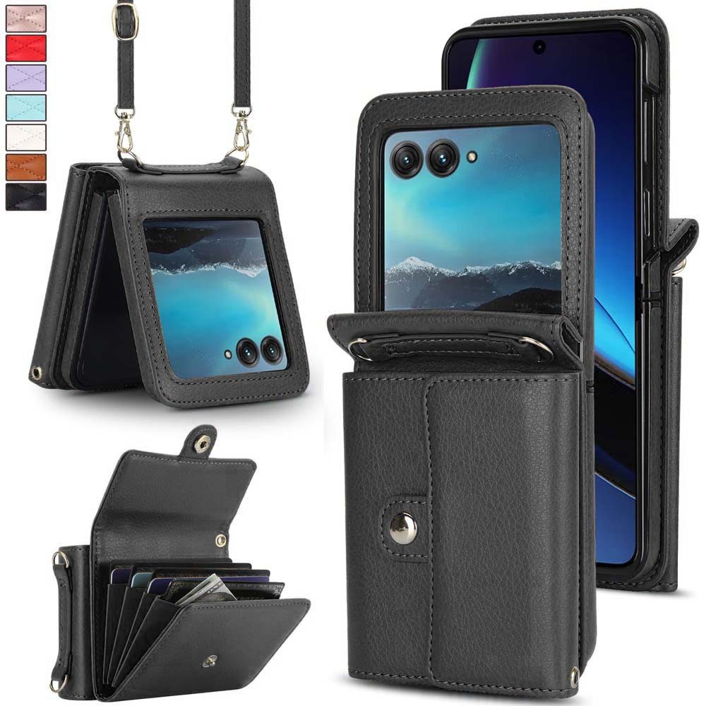 Capa Carteira Crossbody Para Motorola Razr 70 Ultra 2026 Com Porta-Cartões , Fli