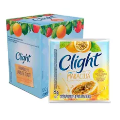 Refresco em Pó Clight sem Açúcar de Maracujá 8g - Display com 15 Unidades