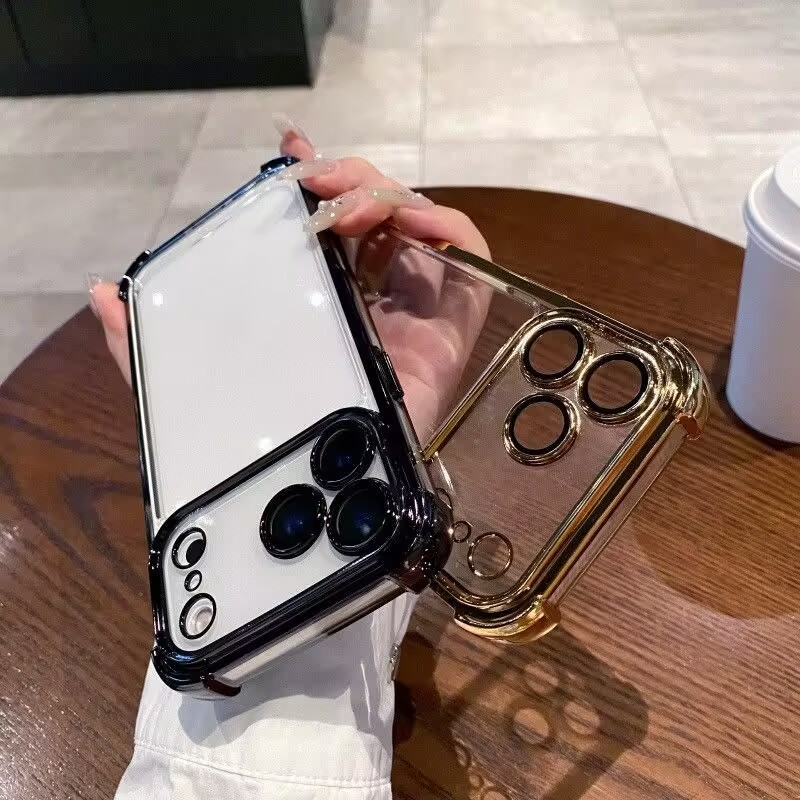 Capa Galvanizada À Prova De Choque Para Samsung Galaxy A57 A56 A55 A27 A16 A06 A53 A54 A07 A15 A36 A23 A35 A34 A26 A32 A