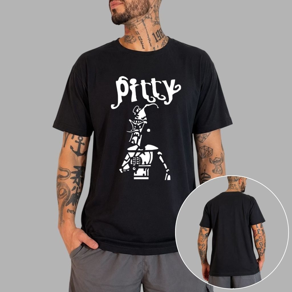 Camiseta Estampada Rock Pitty - Camisa 100% Algodão, Unisex, Macia, Qualidade Premium - Envio Rapido