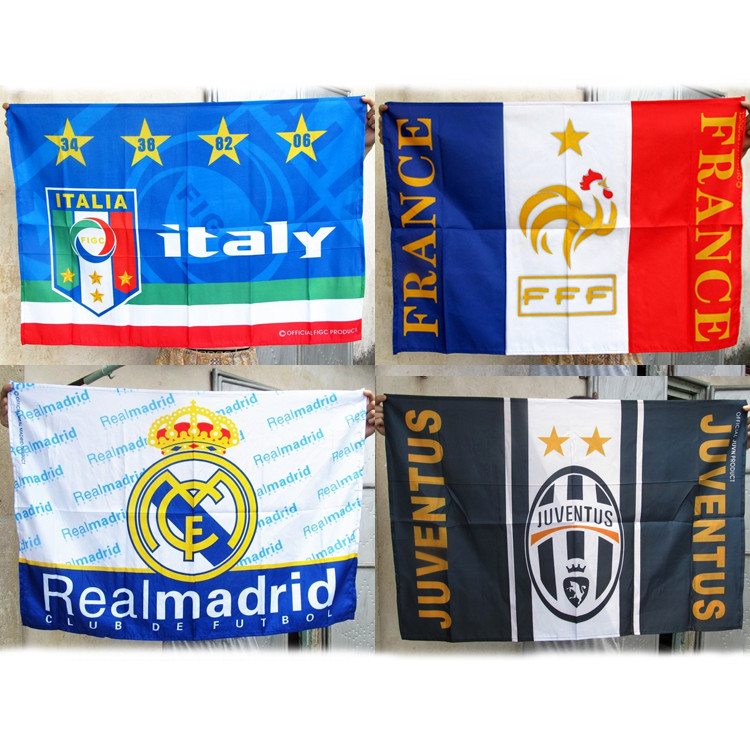 Fãs de futebol 2018 Rússia Copa do Mundo Basa King Malásia AC Milan Bar Pendurado Bandeira Decoração Bandeira do Brigada