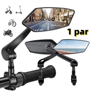 Kit 2 De Espelhos Retrovisores Para Motocicletas E Bicicletas De Montanha