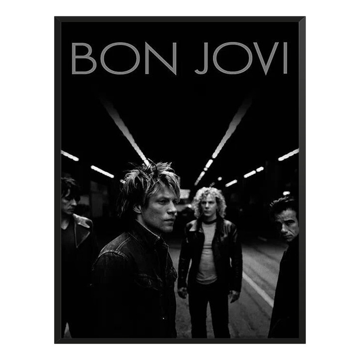 Quadro Decorativo Bon Jovi Banda Round N Round Cuarto Decoração Presente Sala Quarto