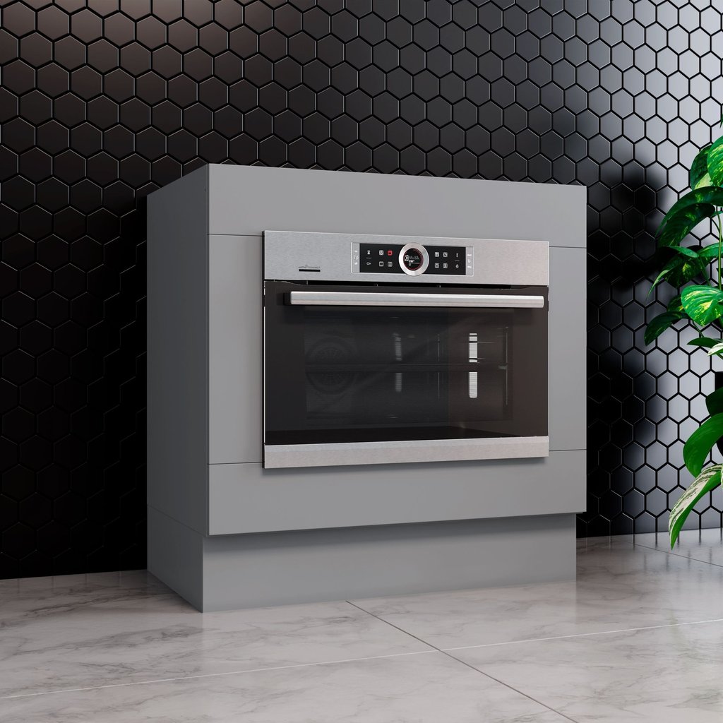 Balcão para Forno de Embutir Americana Cinza Cinza