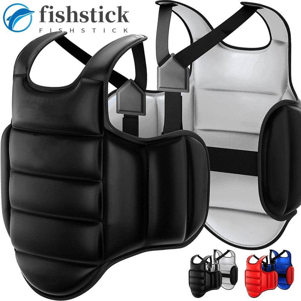 Colete Protetor Corporal FISHSTICKA Para Artes Marciais , Uniforme De Treinamento Vermelho/Azul/Preto/Cinza Alvo De Taek