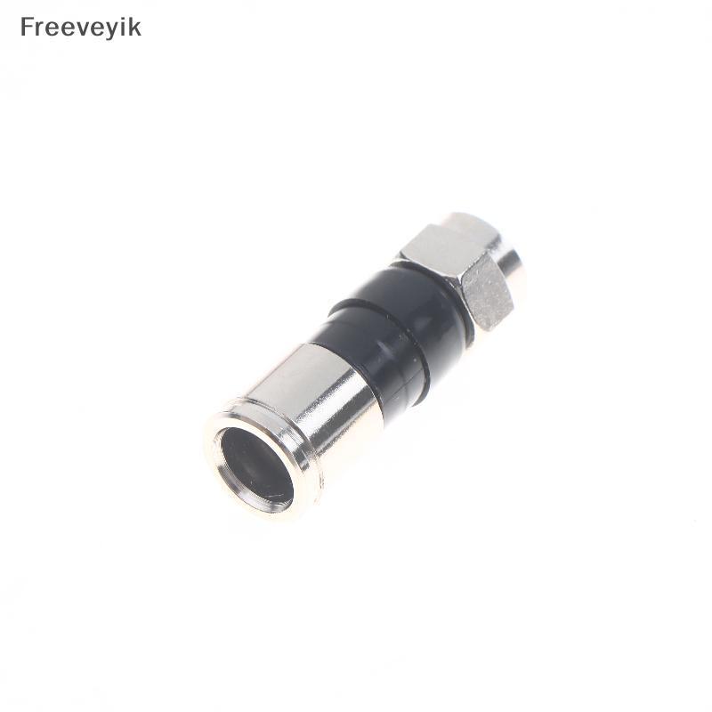 [Fre] 5/10/20 Unidades Adaptadores De Cabo Retos À Prova D'água Antena RG6 Conectores De Compressão Tipo F Para Satélite