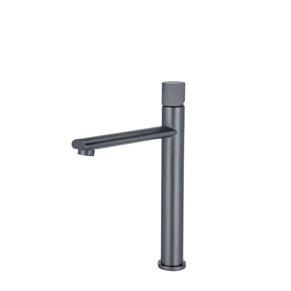 Torneira Misturador Monocomando para Banheiro de Mesa Bica Alta 1/2" Verona Cinza Addra
