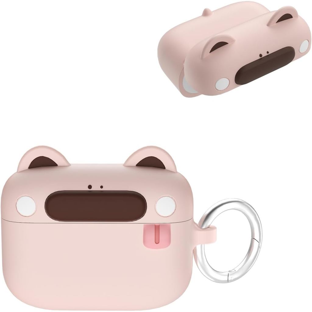 Compatível com AirPods Pro 2ª Geração/Capa Pro com Chaveiro, Capa Protetora de S