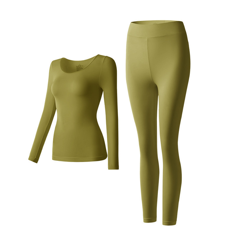 Ultra-fino invisível roupa interior térmica feminina à base de pele-embelezamento roupas aquecimento roupas de outono ca