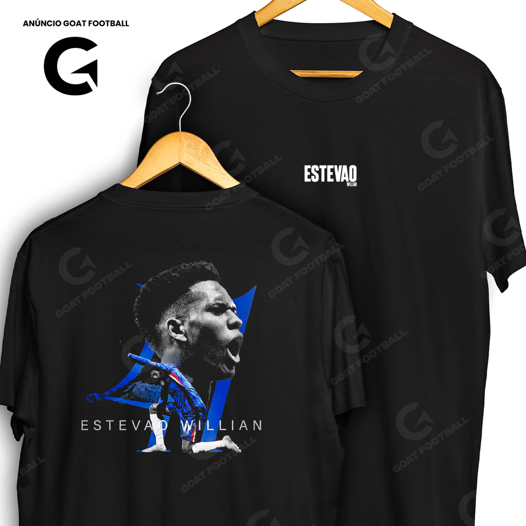 Camiseta Estevao Willian FC Idolo Brasil Blusa Camisa Futebol 100% Algodao