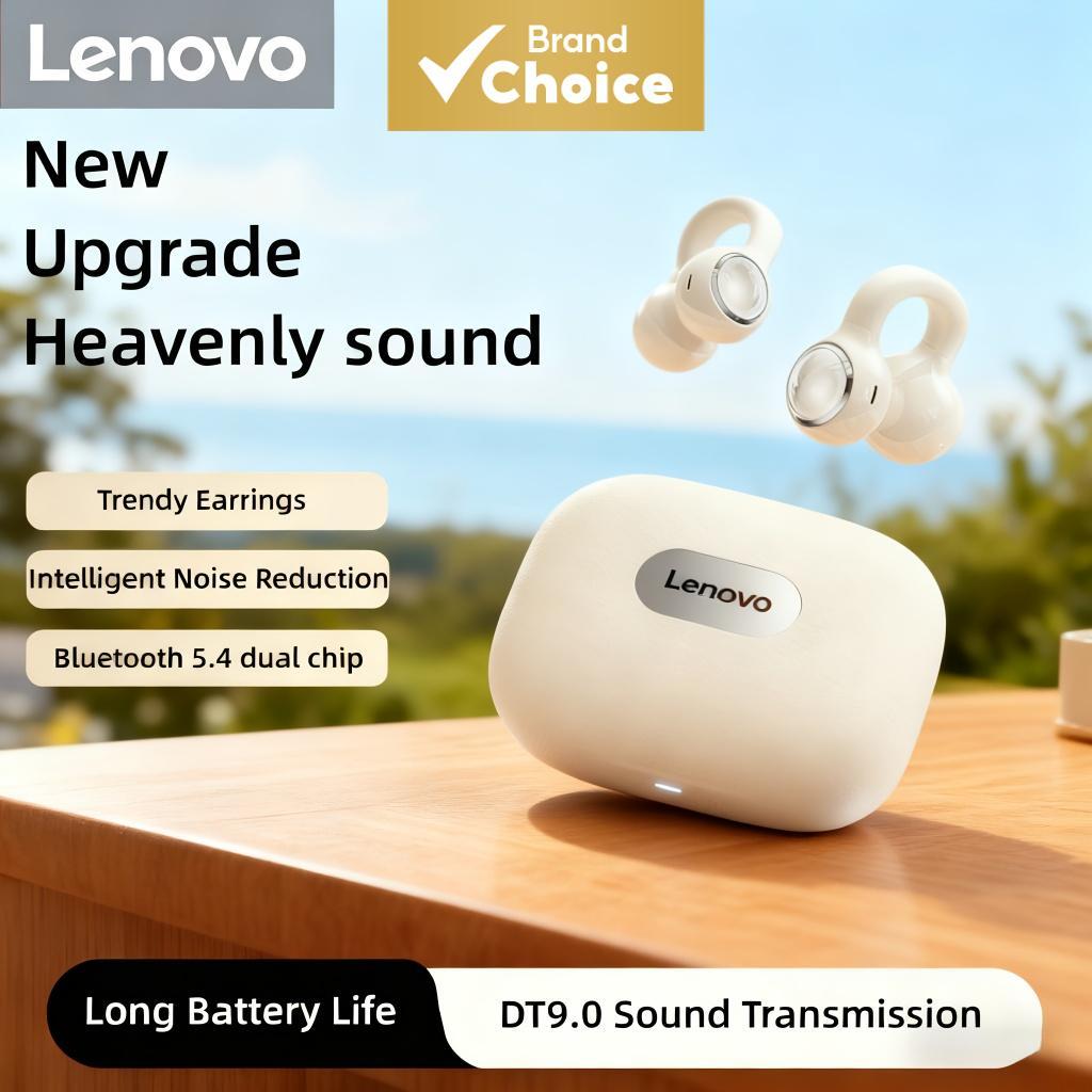 Fones de Ouvido Lenovo DT9.0 Open Ear, Bluetooth 5.4, Chip Duplo, Som Surround IMAX, Cancelamento de Ruído em Chamadas,