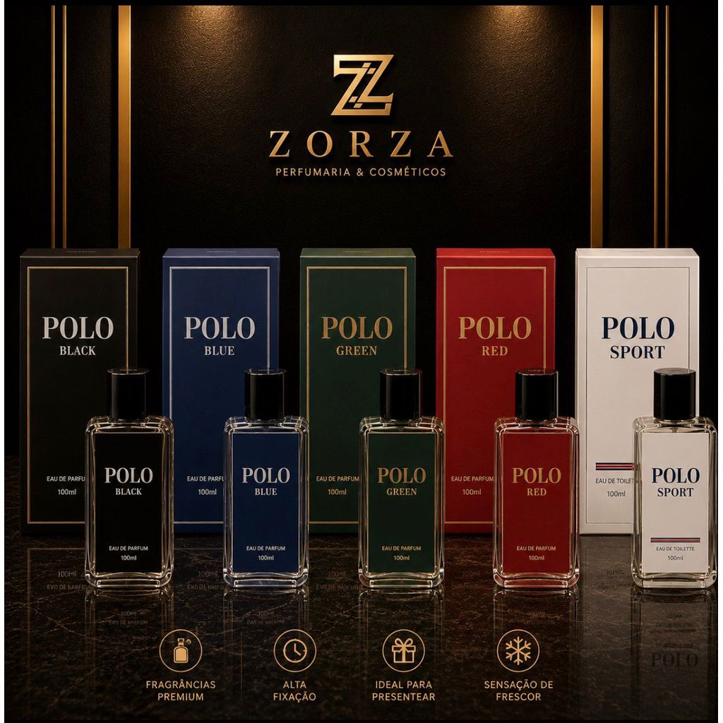 Kit 5 Perfumes Masculinos 100ml Cada Alta Fixação