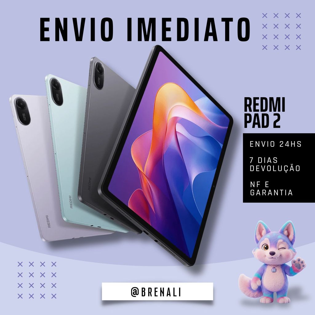 Tablet Xiaomi Redmi Mi Pad 2 128GB/256GB  RAM 4GB/8GB – Tela Grande e Rápido Wi-