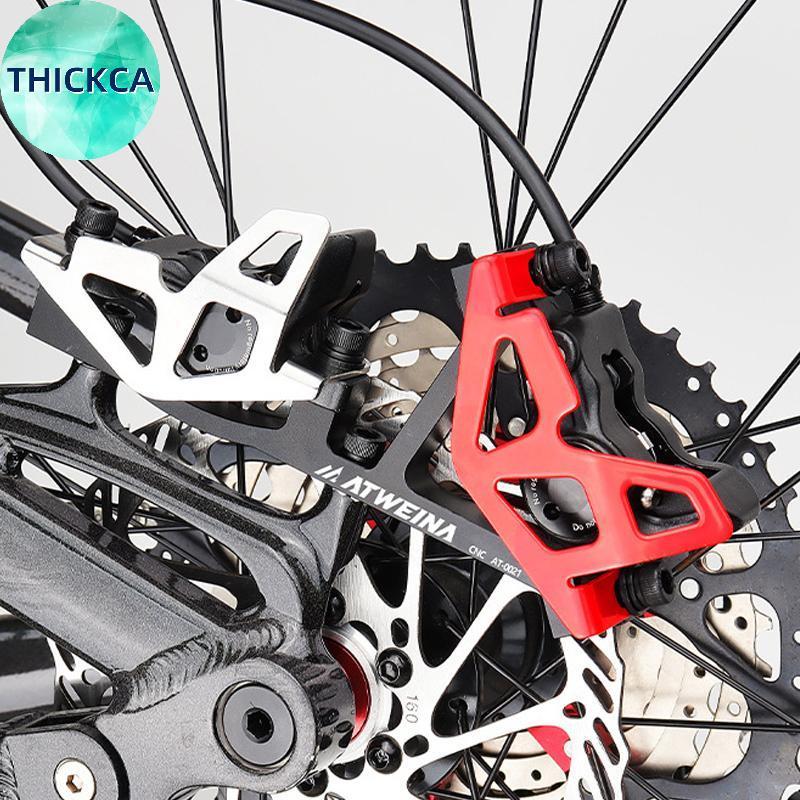 thickca CNC Liga De Alumínio Mountain Bike Pinça Traseira Placa Guarda Bomba Freio Traseiro Protetor Capa Protetora Fáci