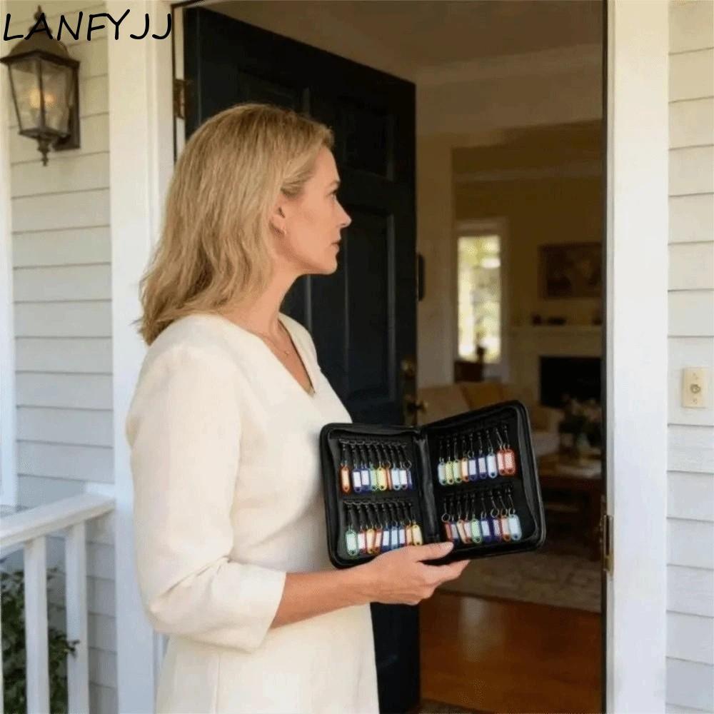 LANFYJJ Bolsa Para Chaves À Prova D'água , Caixa De Armazenamento Portátil De Material Resistente Ao Fogo De Tamanho Com