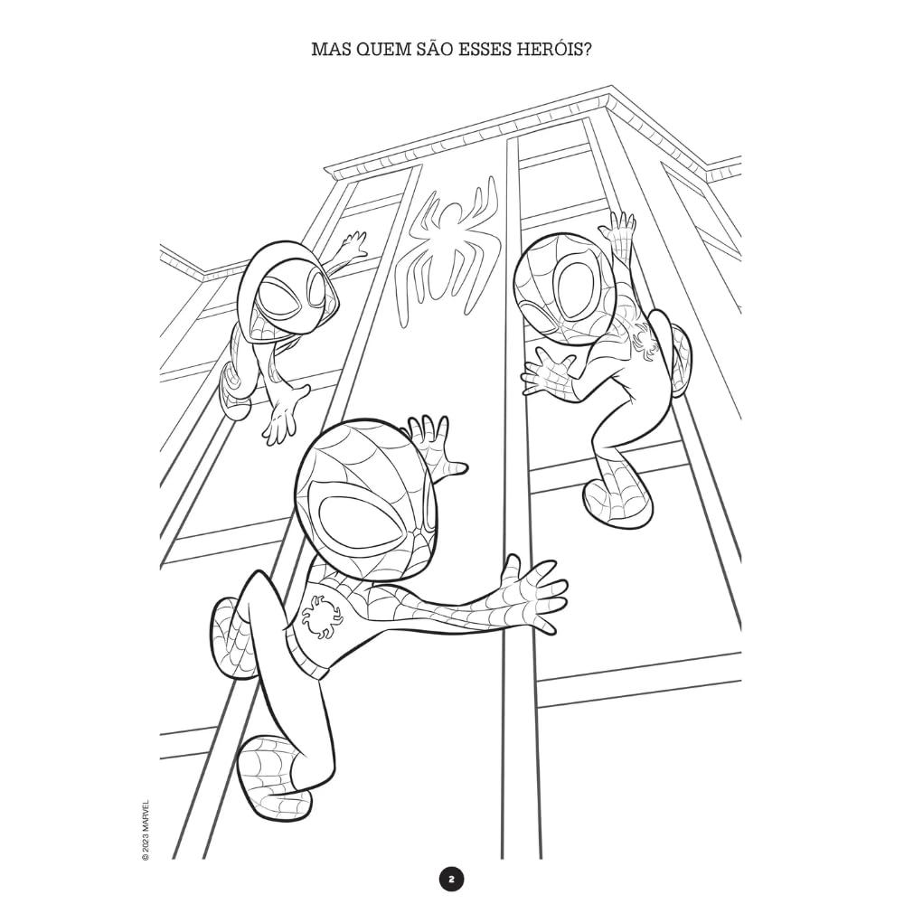Colorir e Aprender Marvel | Spidey 2 Fantasma · foto 2