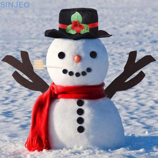 SINJEO Kit De Confecção De Vestir Boneco De Neve , Chapéu , Nariz De Cenoura , Decoração De Natal DIY