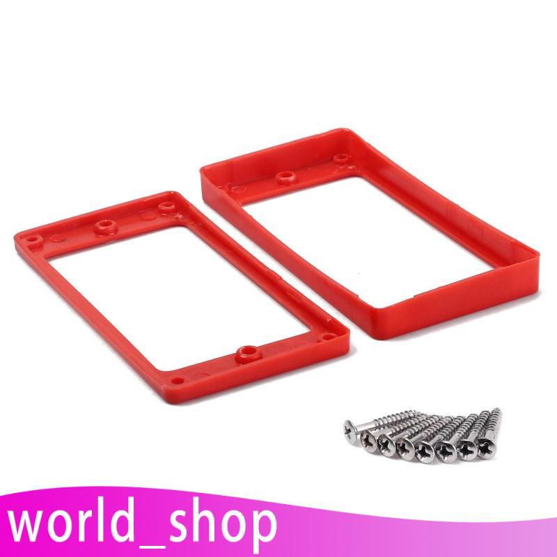 [World_shop] 2 Peças De Anel De Montagem De Captador De Guitarra Vermelha Moldura Surround Para Guitarras LP Les Paul