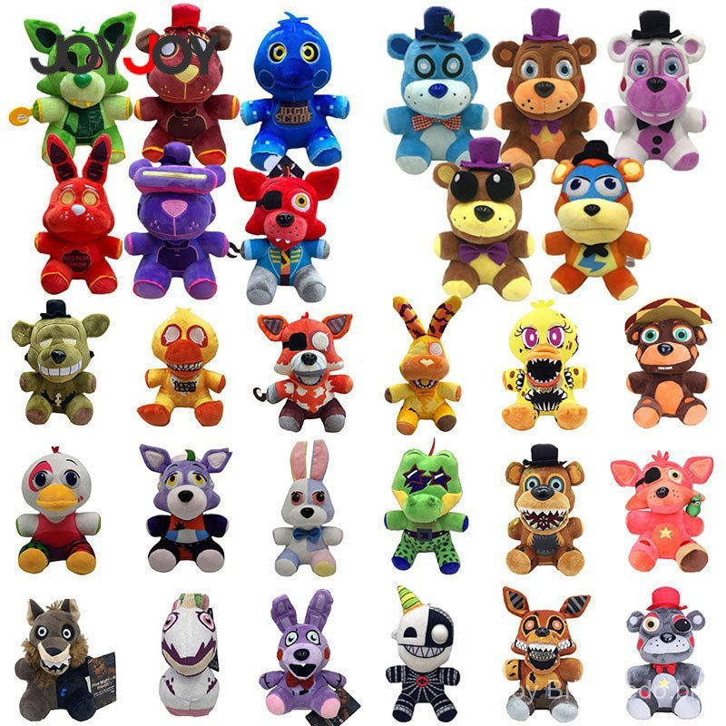 Brinquedo de pelúcia de 25 cm do jogo "Five Nights at Freddy's," brinquedo de pelúcia Chica Bonnie Foxy PAO6.