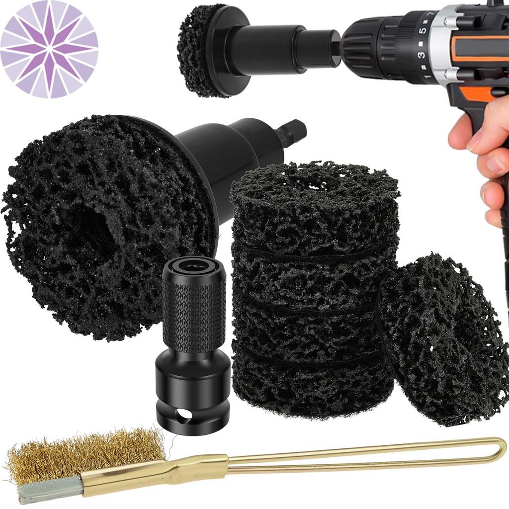 Kit De Resurfacing De Cubo De Roda , Parafuso Prisioneiro E Limpador , Remoção Rápida De Ferrugem Para Pinos De Lug , Se