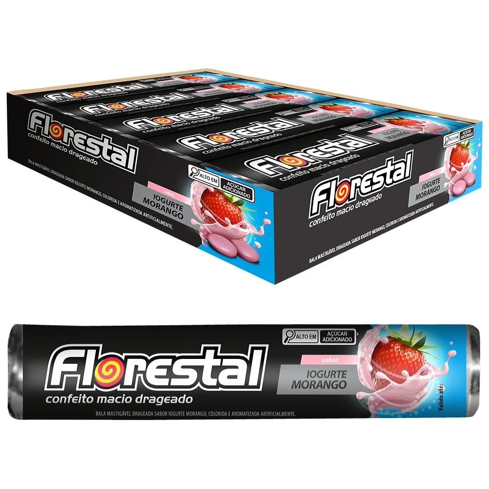Drops Florestal Drageado Iorgute Morango 32g - Embalagem com 10 Unidades em Oferta na Shopee