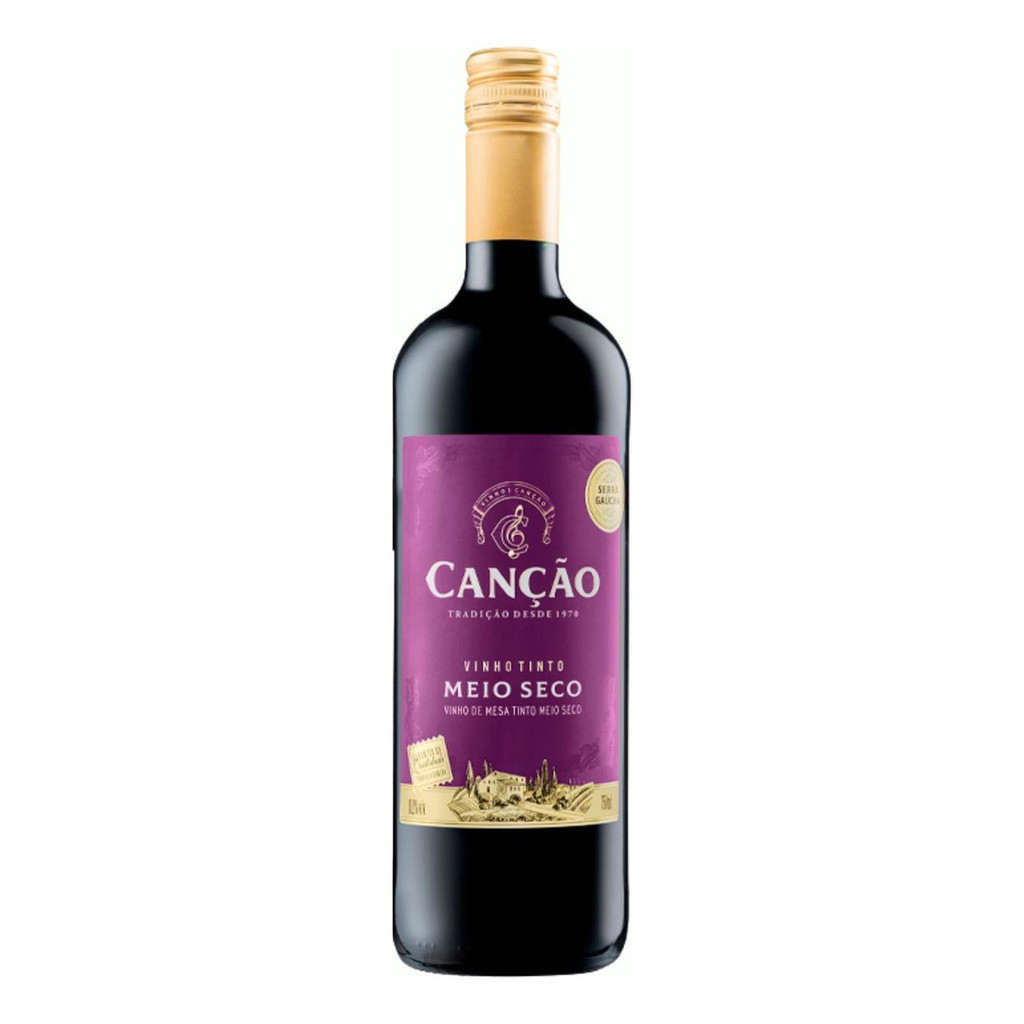 Vinho Canção Tinto Demi-sec 750ml - Serra Gaúcha