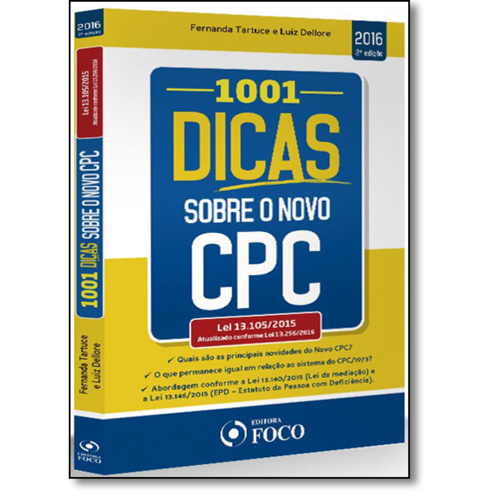 1001 Dicas Sobre o Novo Cpc - Lei 13.105-2015 - Atualizado Conforme Lei 13.256-2016