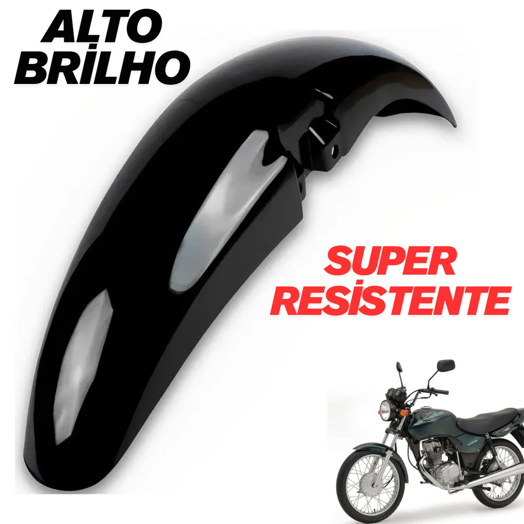 Paralama Dianteiro Titan 125 Fan 125 2009 / 2013 Preto em Oferta na Shopee