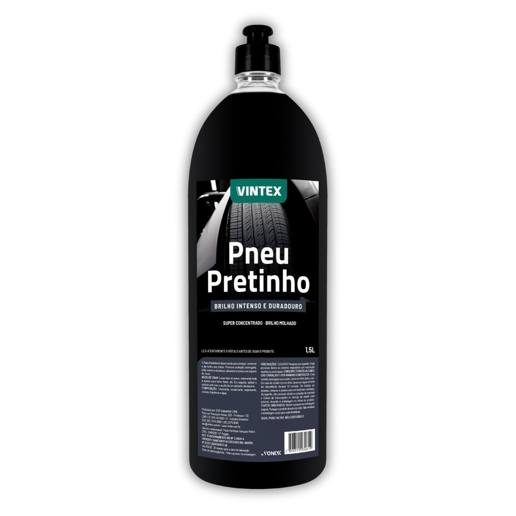 Pneu Pretinho Brilho Intenso Abrilhantador Vonixx 1500ml em Oferta na Shopee