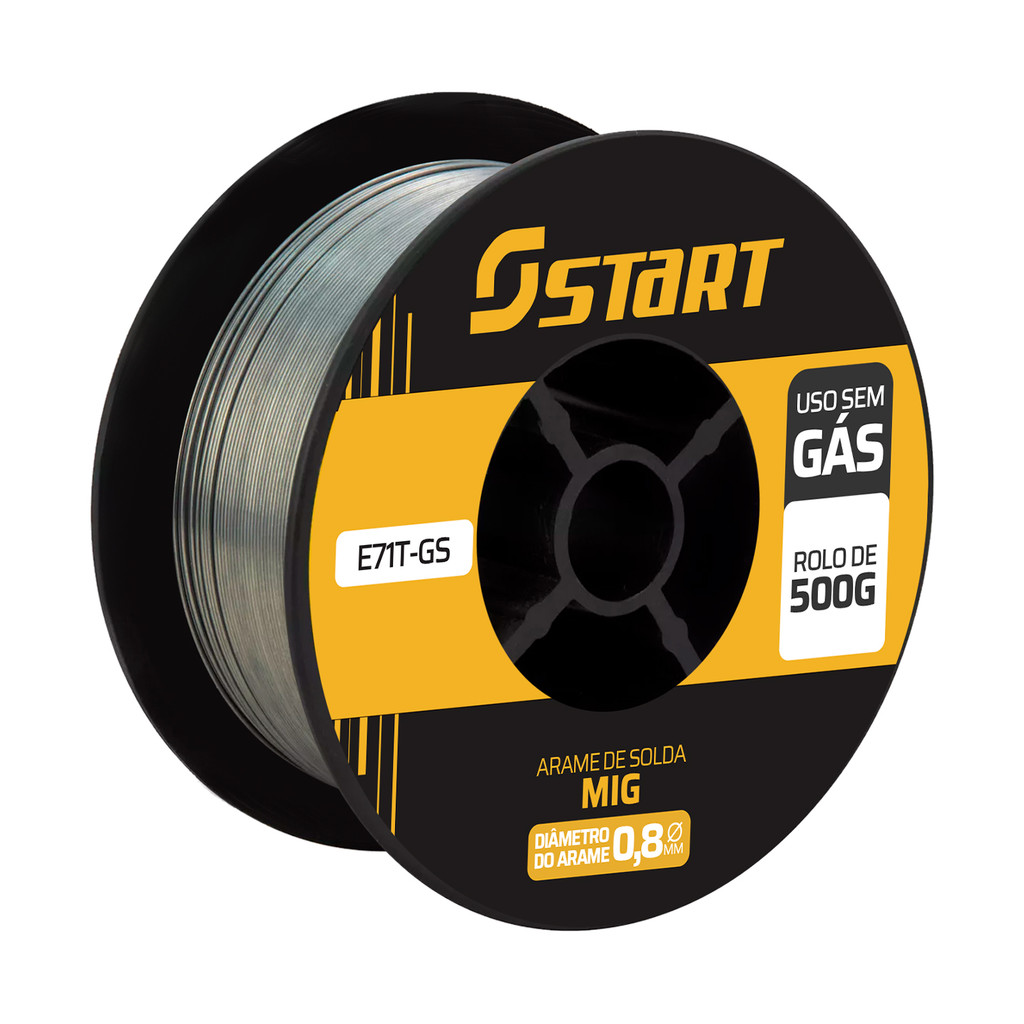 Arame Para Solda Mig De 0,8mm Rolo Com 0.5kg Sem Gás Start em Oferta na Shopee