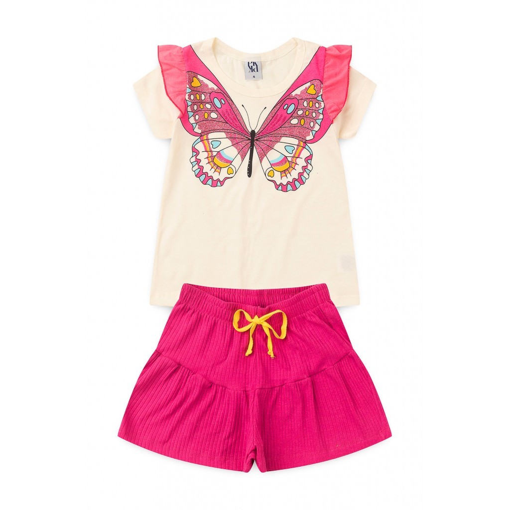Conjunto Infantil Feminino Metamorfose em Oferta na Shopee