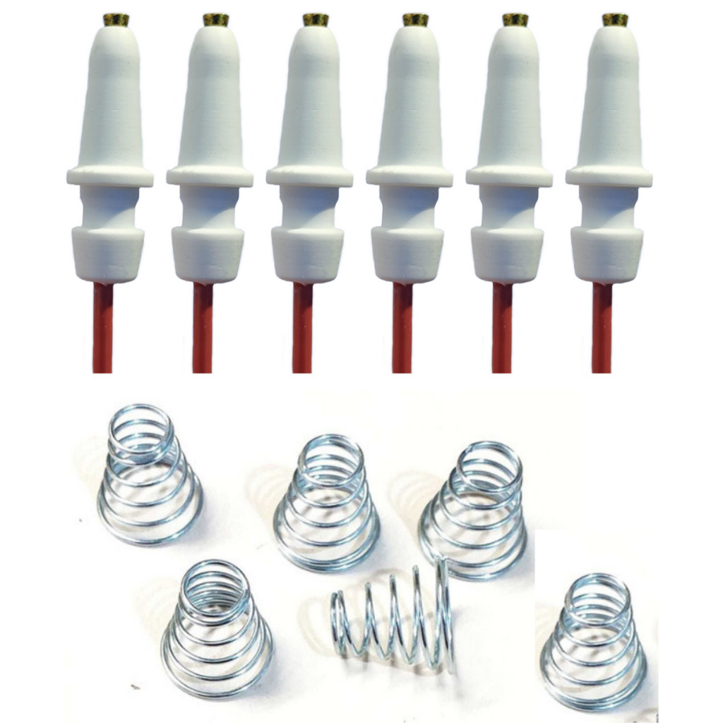 Kit 6 Velas 6 molas De Ignição Acendimento Fogão Dako Ge 4 Boca