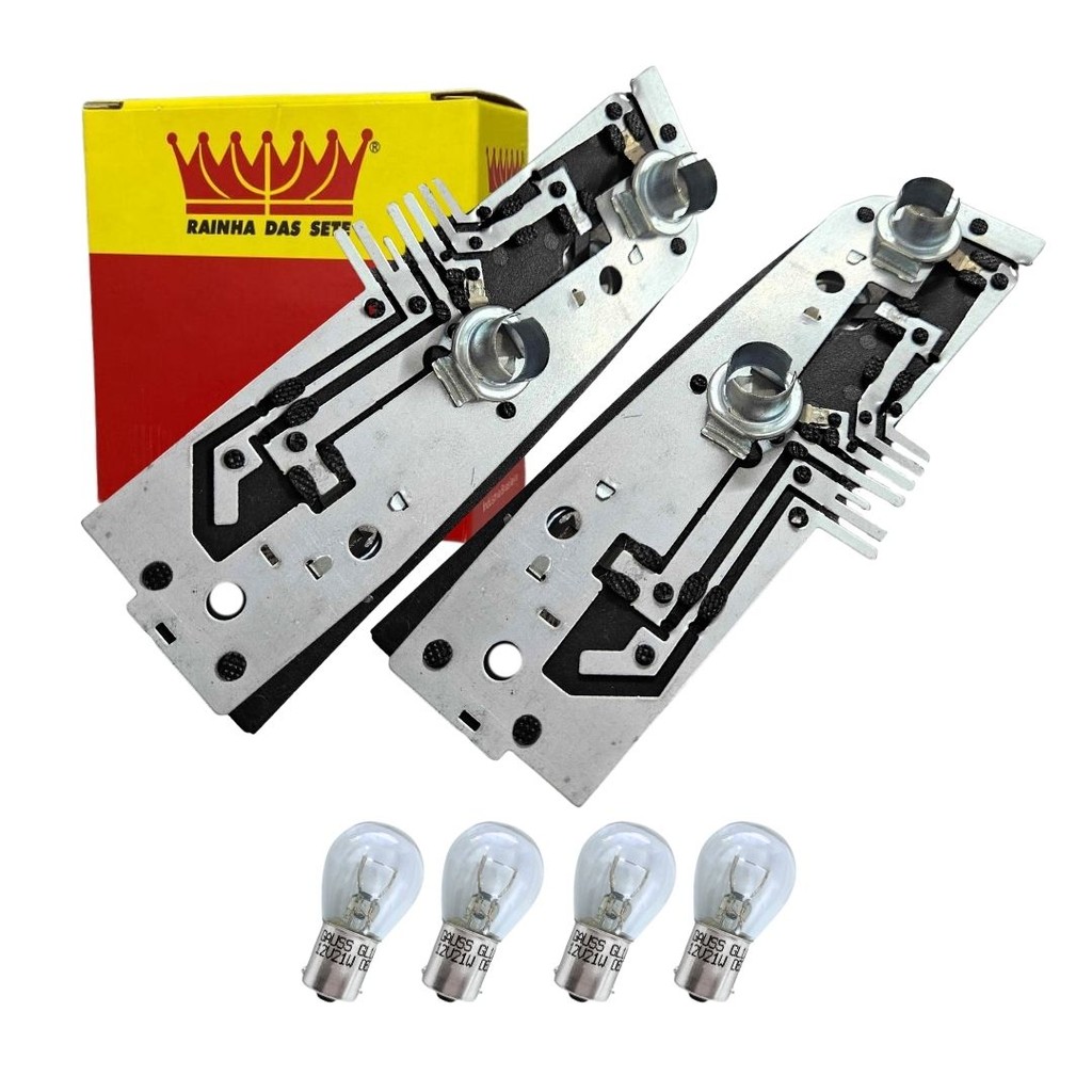 Kit Soquete Lanterna Para Fiat Uno 1984 a 2004 Circuito Lanterna Traseira Uno Mille Com Lampadas em Oferta na Shopee