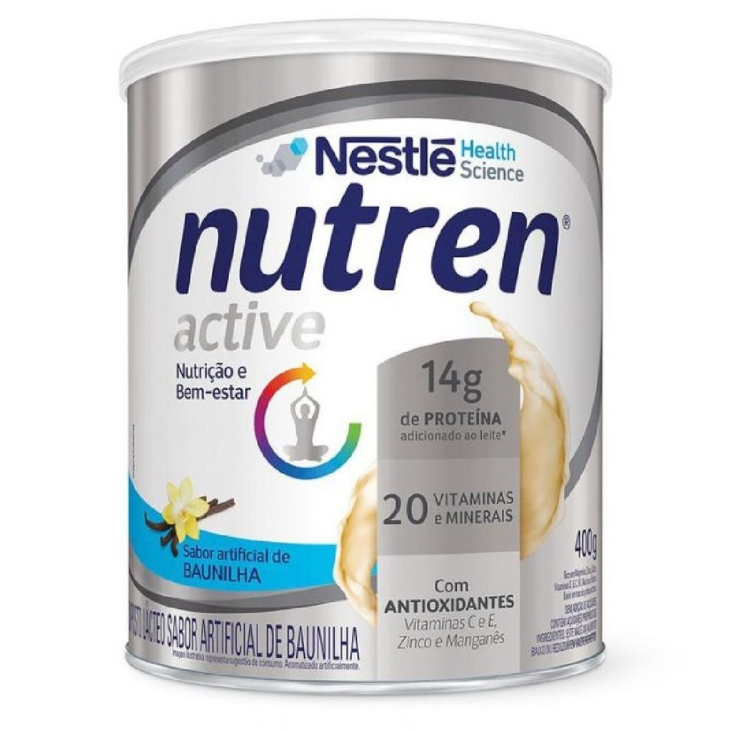 Nutren Active Sabor Baunilha 400g em Oferta na Shopee