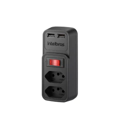 Tomada USB Intelbras EAC 202 Preto