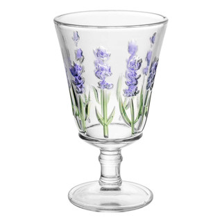 Jogo de Taças de Cristal Lavanda Hand Painting  - Lyor